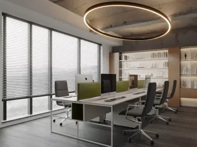  Office interior scene 05 3D model