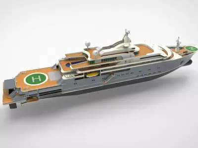 Lurssen  Super Yacht 3D model
