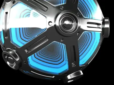 Metal Sphere Lamp 3D model