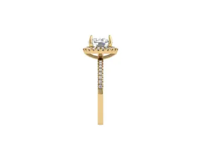 Solitair Ring Bridal Ring 3D print model purchase