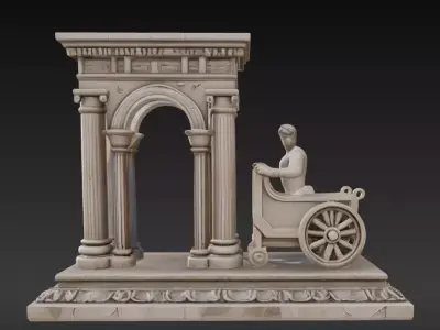 Ancient Roman Table Ornament Decorative Series 3 3D print model