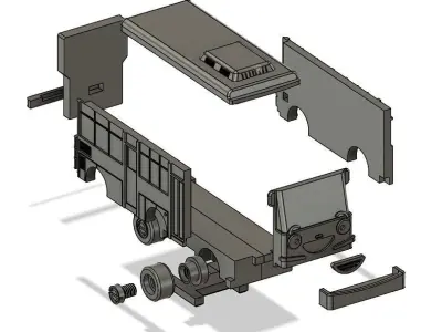 Little Bus Toy  Free 3D print model