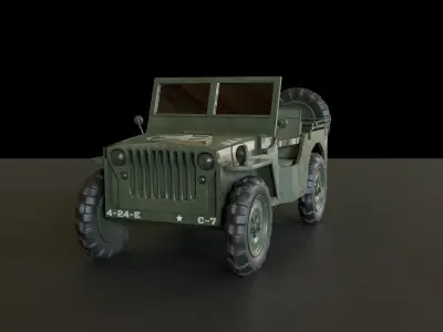 Armour Jeep 3D model
