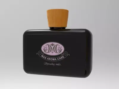 low poly perfume bottle Free low-poly 3D model