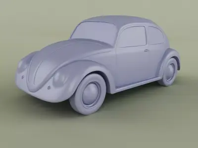Volkswagen Beetle  1958 3D print model