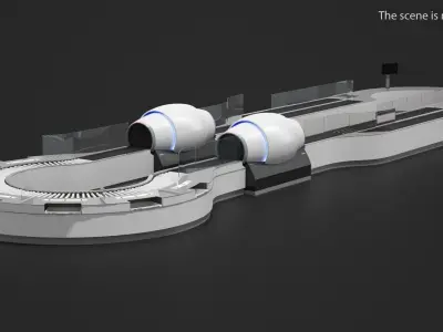 Security System Airport 3D Scanner 3D model