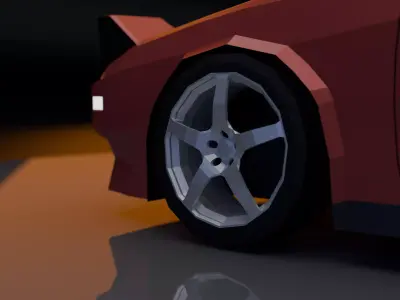 Toyota AE86 - LowPoly Model Low-poly 3D model