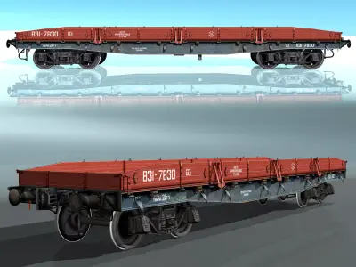 Platform type 13-H453 Low-poly 3D model