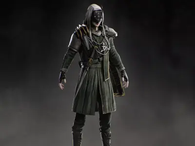 Arknights Dublinn Soldier Low-poly 3D model