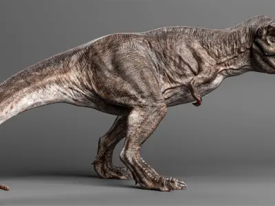 TYRANNOSAURUS REX Low-poly 3D model 12