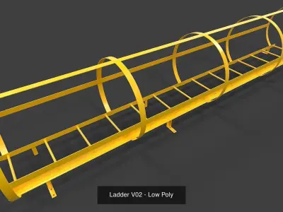 Ladders Collection - Low Poly ladder 3D Model Pack