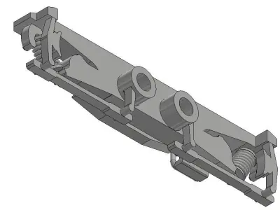 UFB bogie with tilted spring for TT scale MTB M41 3D print model