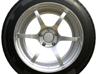 High detailed tire model 3D model