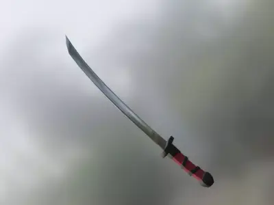 Sword samurai 3D model