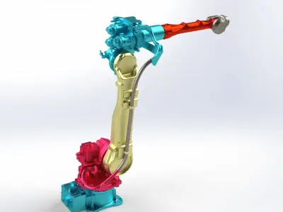 welding robot 3D model buy