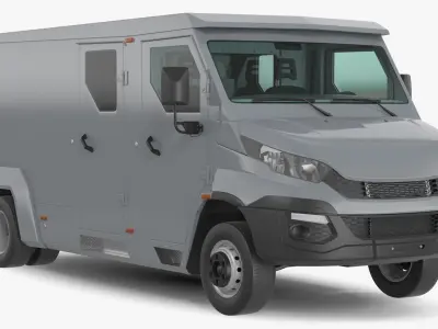 Armored Cash Transport Car 3D model