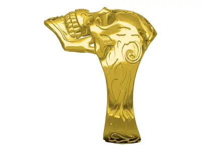 Skull Engraving Ring for Men 3D print model