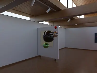 HDRI - Art Museum Gallery Interior 21 - 16384x8192 Texture