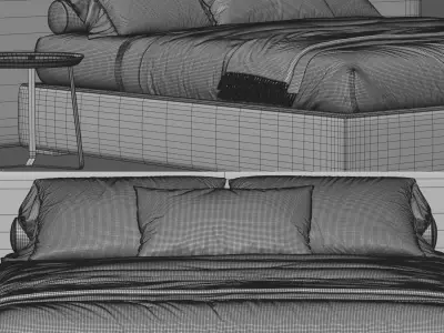 Felis Bowie Bed 3D model purchase