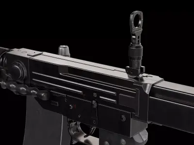 Stgw 57 assault rifle SIG SG 510 Low-poly 3D model