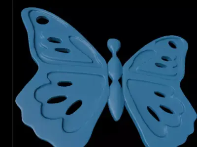 Butterfly Key Chain Holder  3D print model