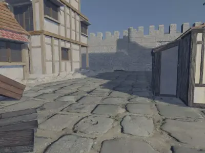 Medieval City Model 3D model