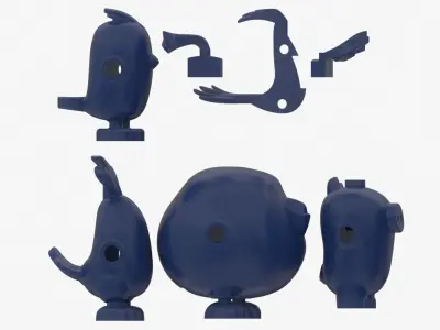 Lego Birds 3D model