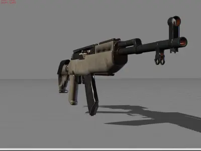 SKS Pubg  Low-poly 3D model