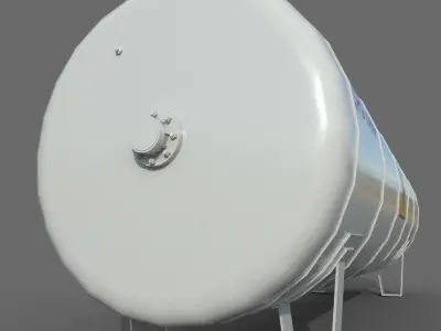Lpg Storage Tank Low-poly 3D model