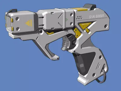 Three shades two pistol 3D model