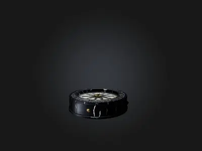 Cracked Compass Low-poly 3D model