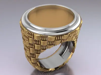 texture ring 3D print model