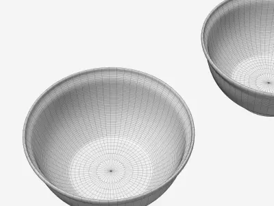 Ceramic bowls 3D model
