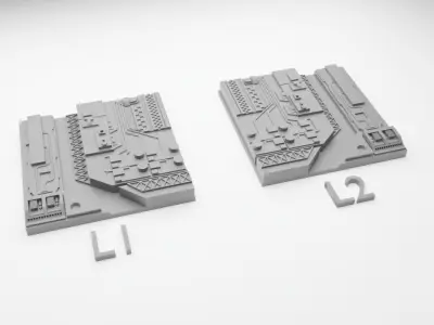 Death Star Tile   Type L 3D print model