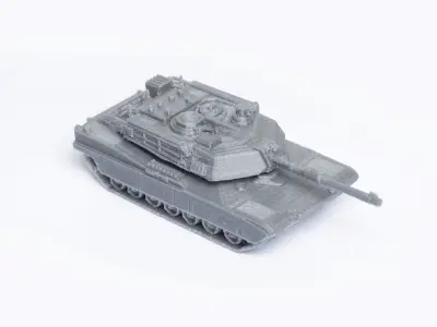 M1 Abrams Tank Model Kit Free 3D print model