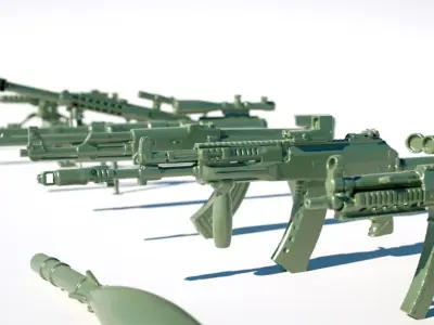 Military equipment 3D print model