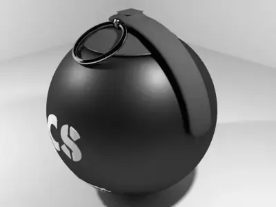 Hand Grenade Tear Gas aka Riot-control Grenade 3D model