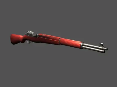 M1 Garand rifle Low-poly 3D model