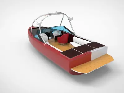 recreational boat 3D model buy