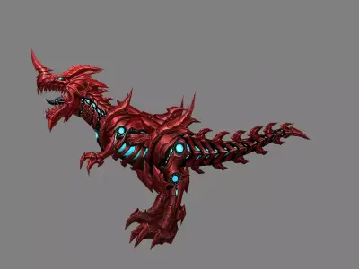 Mount - Dino Type 15 Low-poly 3D model