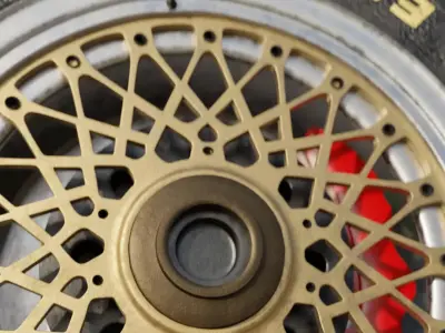 Race Car Tire Free low-poly 3D model