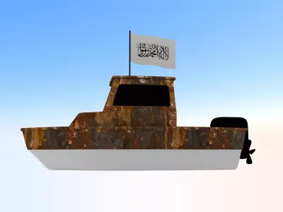 Afghanistan Fishing Boat 3D model