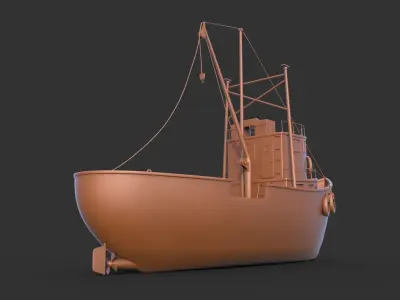 Ship Fishing mk1 3D print model