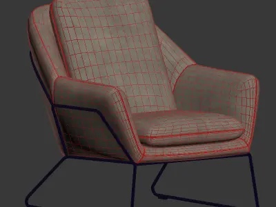 Loft Design Armchair Model 3D model