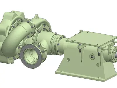Double Stage Pump  3D model