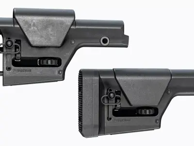 AR 15 Stock Magpul PRS Low-poly 3D model