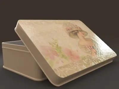 Steel Tin Box 3D model