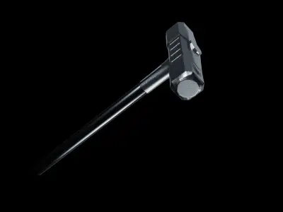 sladge hammer textured Free low-poly 3D model