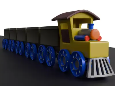 Toy Train 3D Pritable Model 3D print model