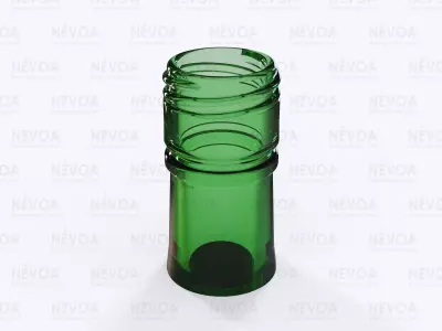 Glass finish - GME 30 14 31 5H 60 SB 2-start thread pilfer proof 3D model